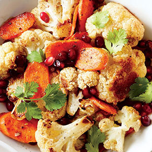 Spiced Roasted Cauliflower and Carrots
