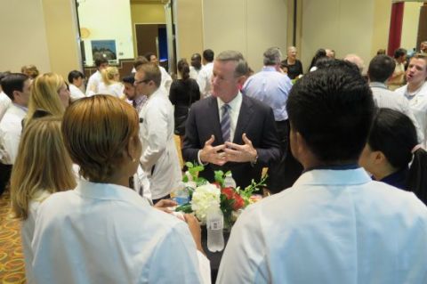 Spending time with newly-minted medical students who represent the first class of UTRGV’s School of Medicine