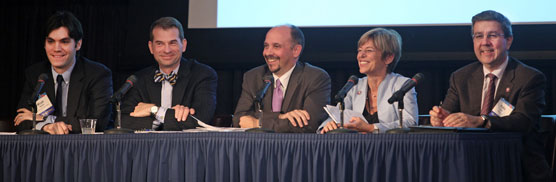 Micah Sagebiel, Program Officer, U.S. Education, Michael & Susan Dell Foundation. Wynn Rosser, Executive Director, Greater Texas Foundation. Jamie P. Merisotis, President and CEO, Lumina Foundation. Hilary Pennington, Director of Education, Postsecondary Success, and Special Initiatives, United States Program, The Bill & Melinda Gates Foundation. Pablo J. Farías, Vice President, Economic Opportunity and Assets Program, Ford Foundation.