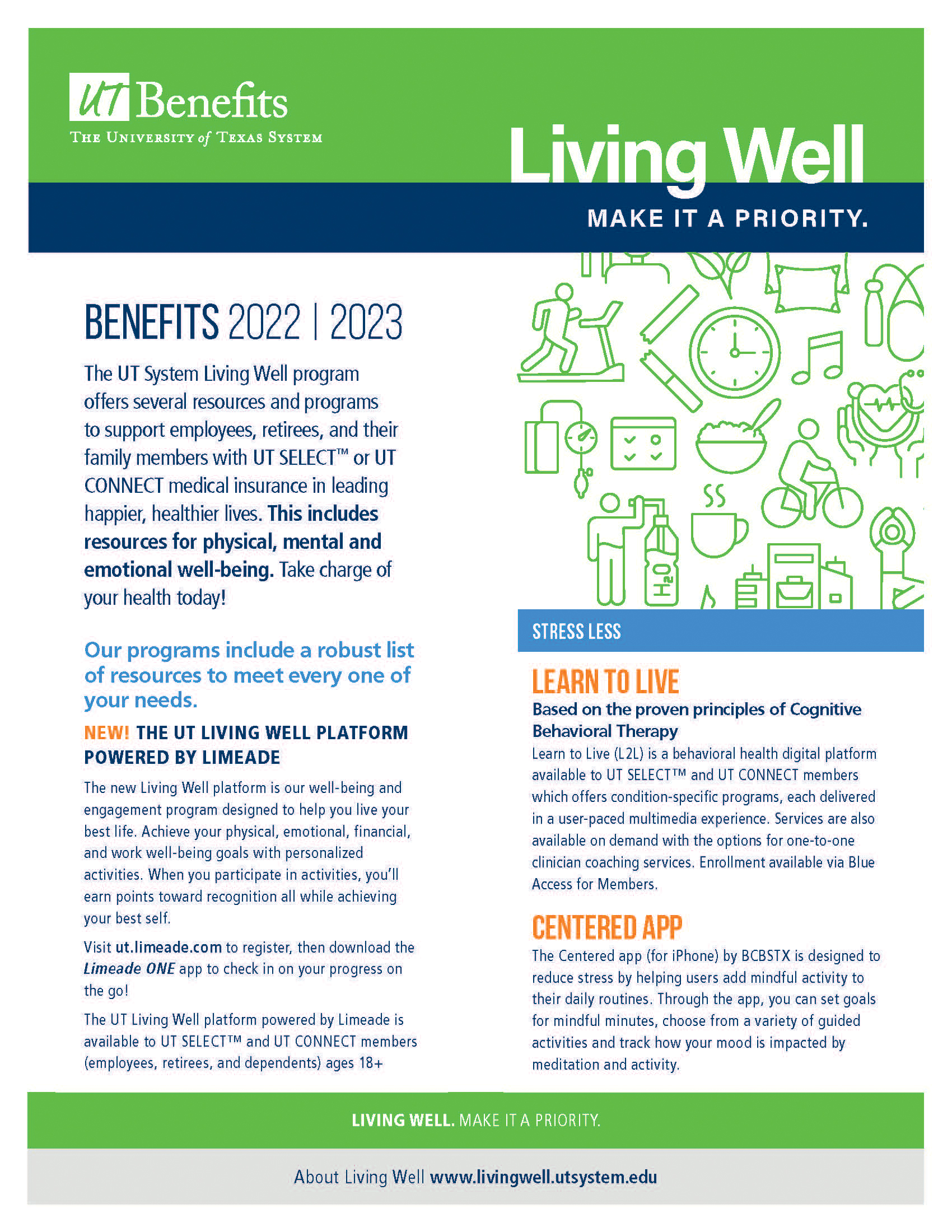 living well guide cover sheet