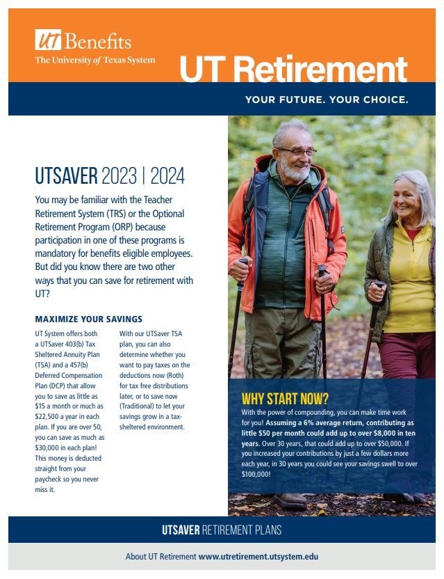 UT Retirement Best Start Brochure Image