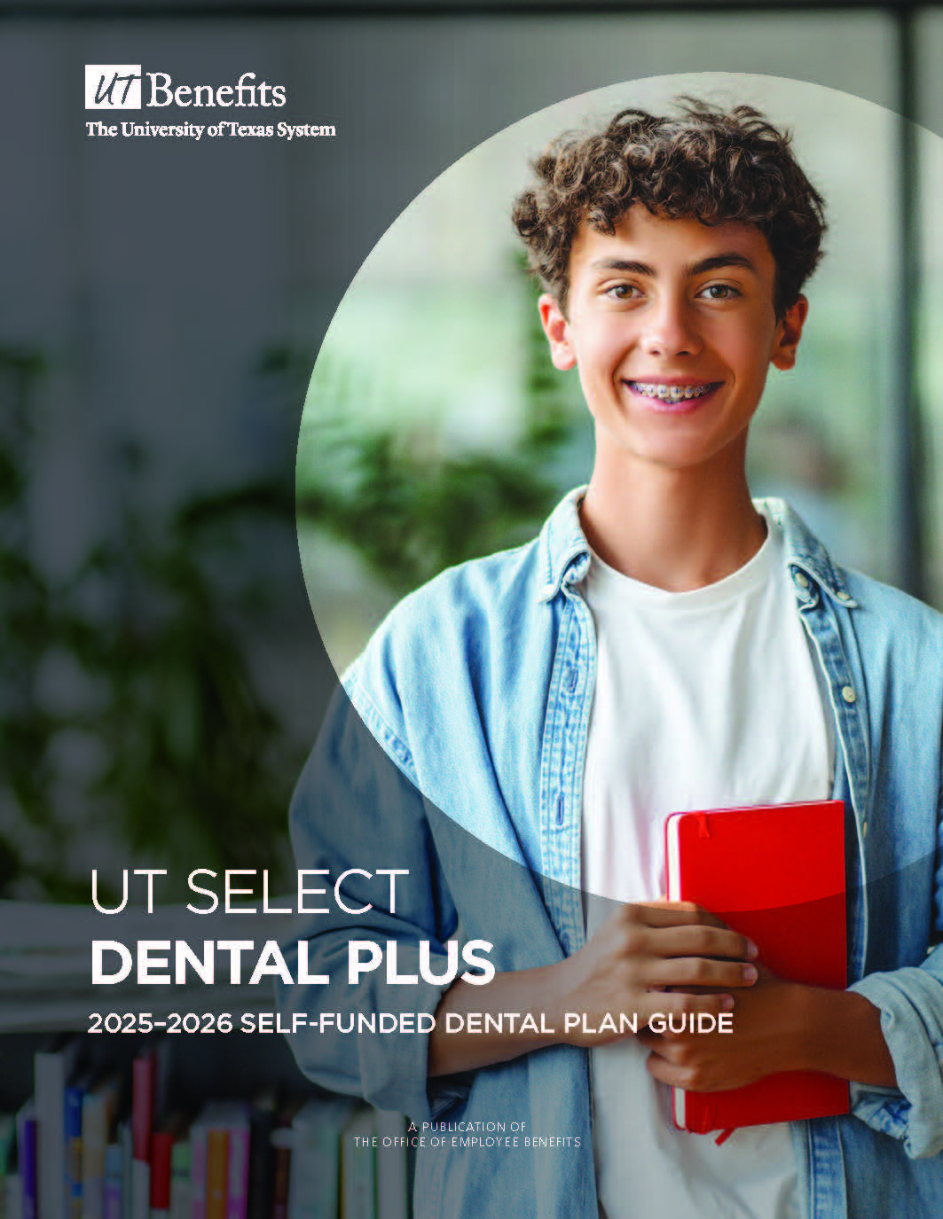 UT SELECT Dental Plus plan guide cover with teenager smiling