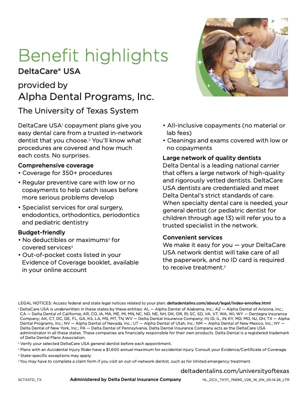 Delta Dental HMO DeltaCare USA plan