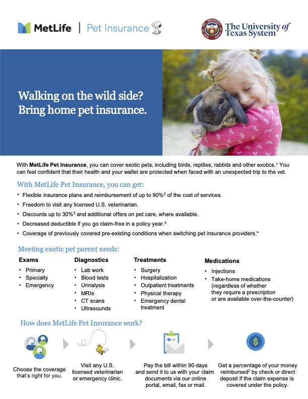 MetLife Pet Benefit Overview Flyer Cover