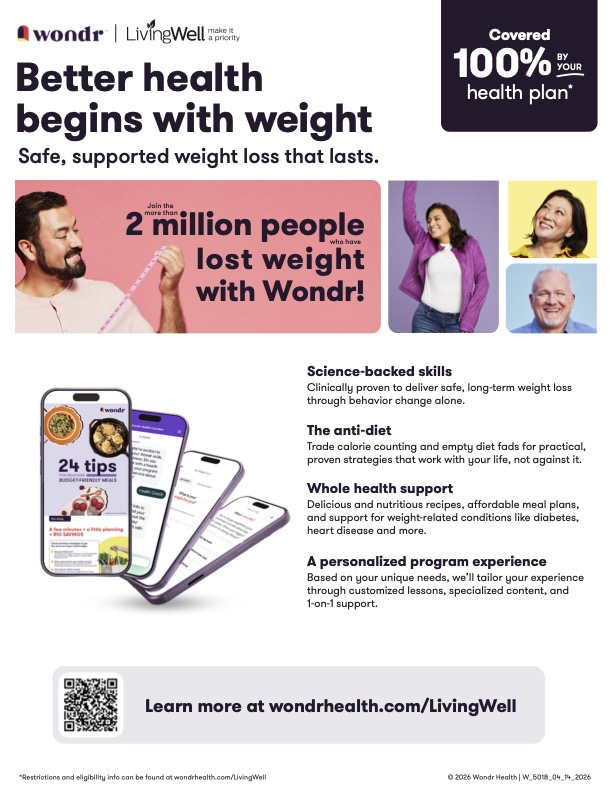 Wondr Open Enrollment Flyer Cover