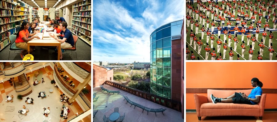 Scenes from the UTSA Campus.