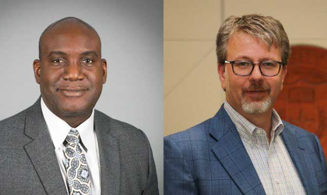 Two profile photos of Dr. Archie Holmes and Dr. Chris Brownson