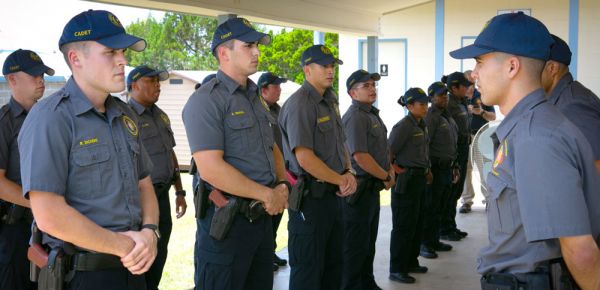 Cadets at the UT System Police Academy