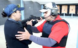 Gun range training and instruction.