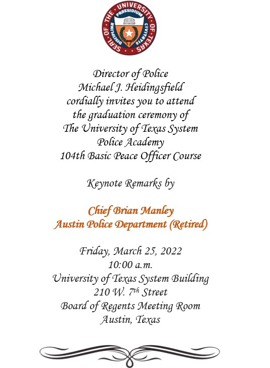 104th Basic Police Office Course Invitation