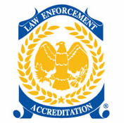 Seal with the text: Law Enforcement Accreditdation