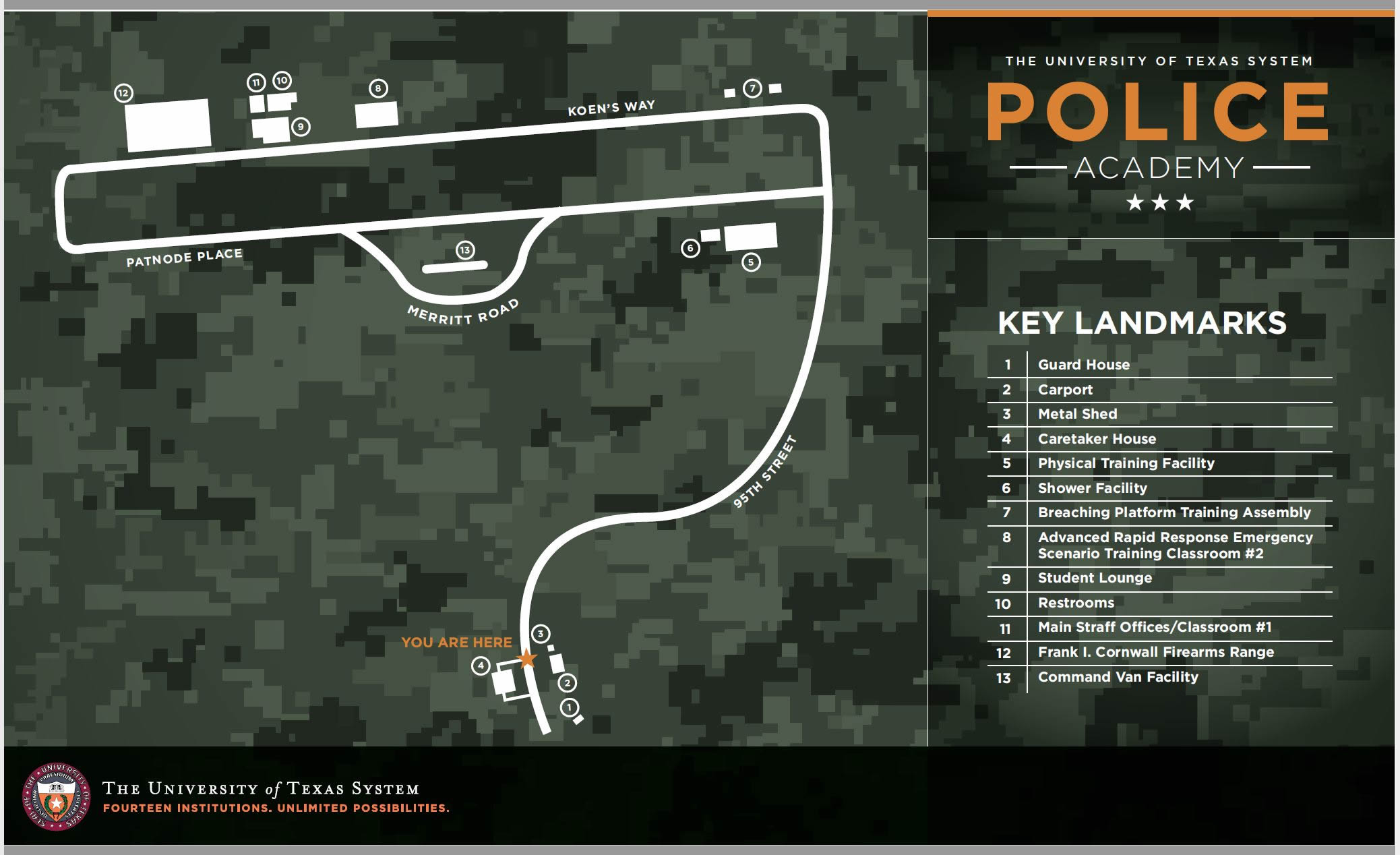 Map of the Police Academy compound