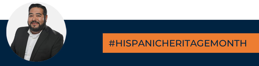 Visual header of Pablo Ortiz in a circle with text on image: #HispanicHeritageMonth
