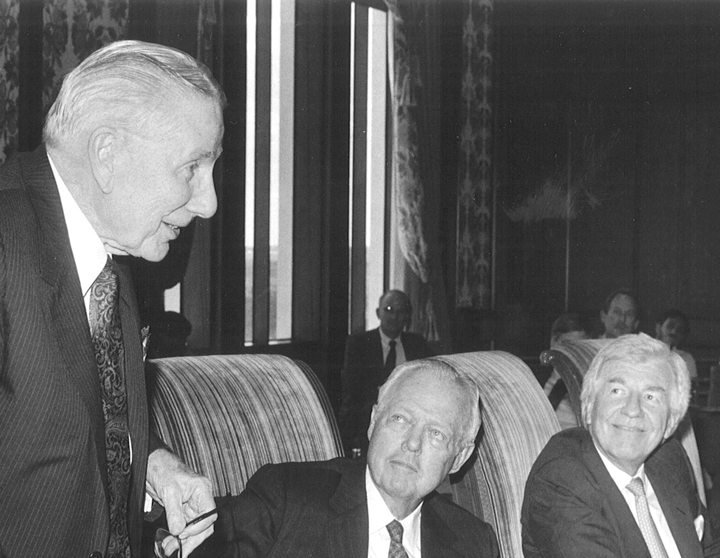 Photograph of Regent Moncrief (center)