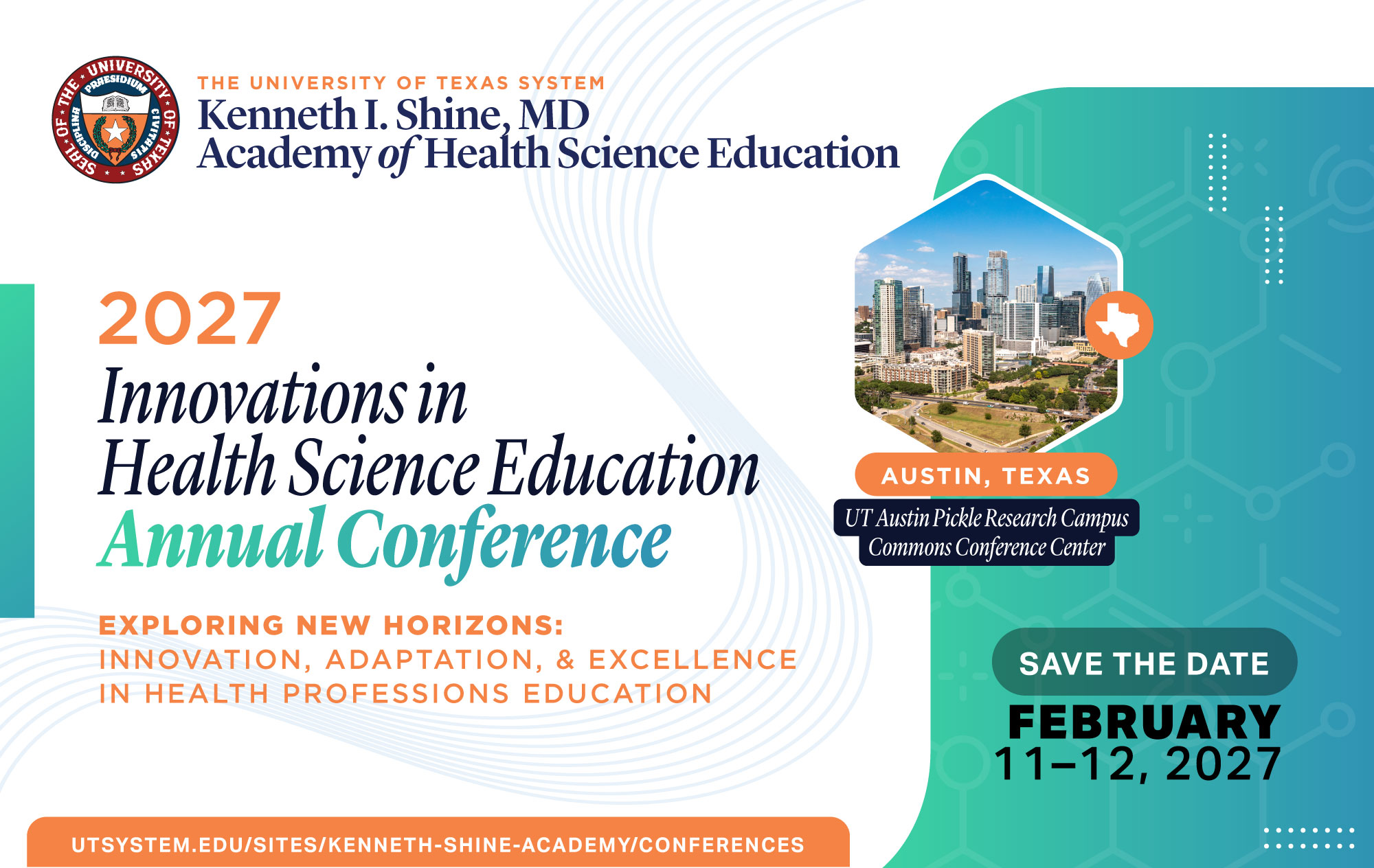 Innovations in Health Science Education Conference is scheduled for February 11-12, 2027