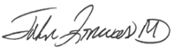 Signature of John M. Zerwas