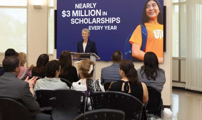 UTEP President Heather Wilson announced Aug. 1, 2025, that Students enrolling in The University of Texas at El Paso’s proposed mining engineering program will be eligible for nearly $3 million in scholarships that will be awarded annually, once the program reaches full capacity. The University of Texas System Interim Chancellor John M. Zerwas, M.D. also thanked state legislators for their leadership and support of the new program. 