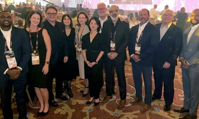 UTMB Health leadership at the Vizient award ceremony