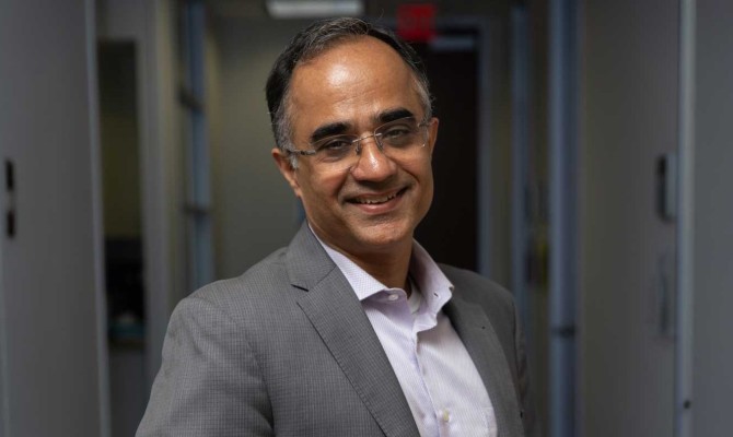 Nitin Tandon, MD, professor of neurosurgery at McGovern Medical School at UTHealth Houston and director of the Texas Institute for Restorative Neurotechnologies. 