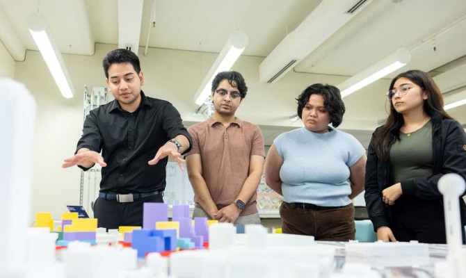 Students design walkable, people-first downtown anchored by arena and convention center