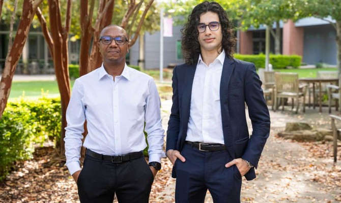 Co-first authors Benson Mwangi Irungu, PhD, and Hammza Hamoudi, MD. 