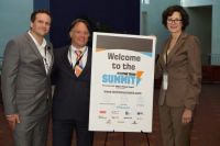 Dr. Baker Harrell, CEO of IT'S TIME TEXAS, Dr. David Lakey, Associate Vice Chancellor of Population Health, UT System and Susan Combs, Principal of Texans for Positive Economic Policy. Photo: Shannon Southerland