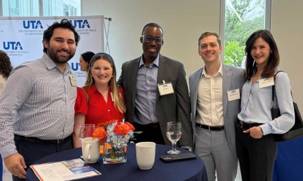Centurion members at the social gathering of the UT Arlington spring meeting