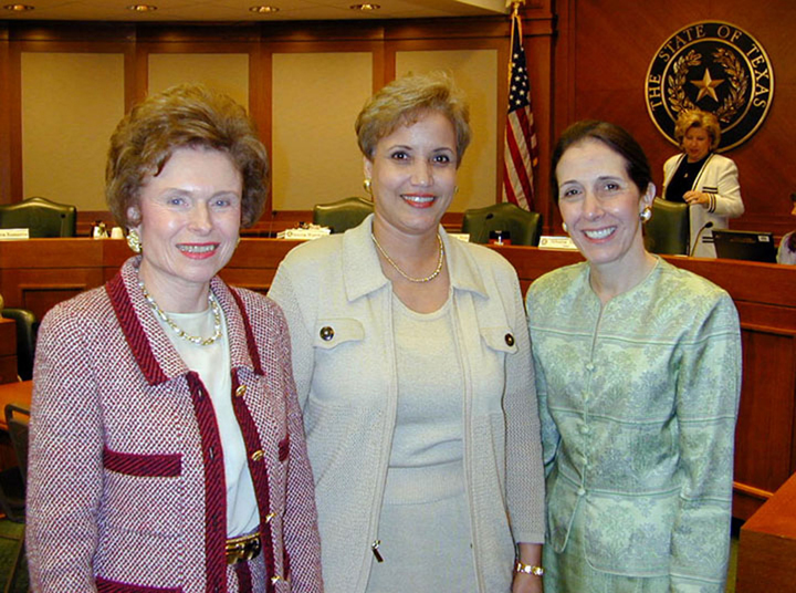 egent Clements after confirmation hearing with Regent Craven and Regent Krier
